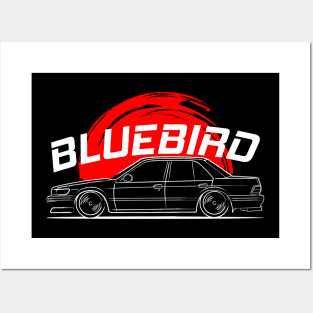 Racing JDM Bluebird Art Posters and Art